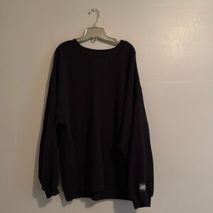 Daily Drills Black Oversized Crewneck!!!